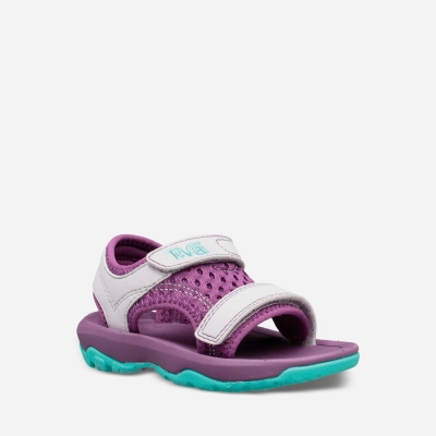 Teva Psyclone XLT - Kids' Teva Hiking Sandals - Purple / White | India (YLJG67019)